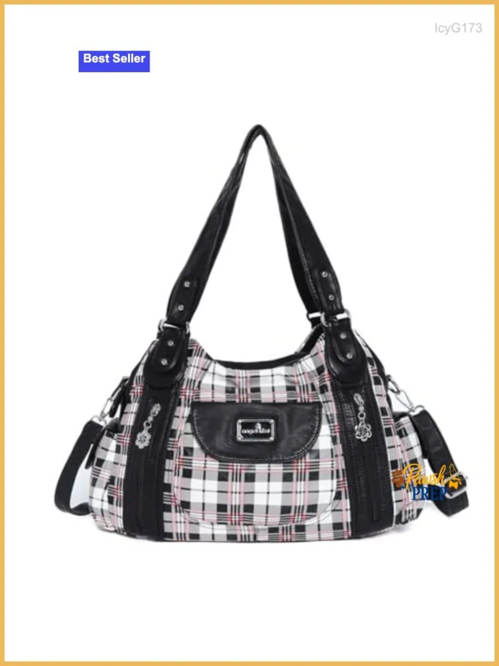 Washed PU Leather Hobo Tote Shoulder Bag Crossbody Purse Women's Large Satchel